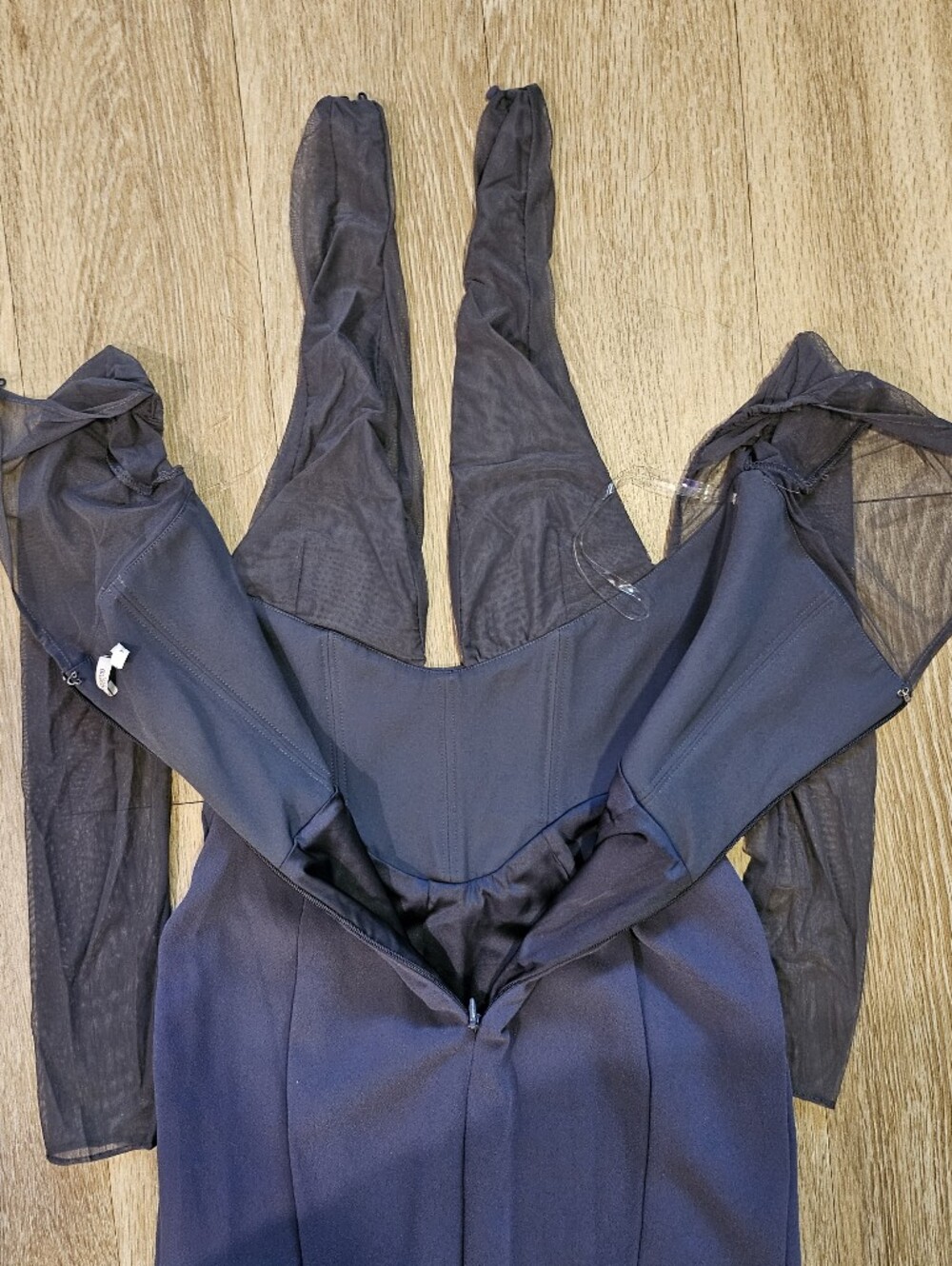 HOUSE OF CB 'Evangelina' Slate Plunge Maxi Dress - Picture 11 of 14